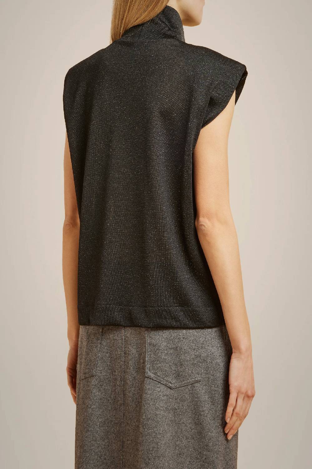 Liviana Conti TOP IN JERSEY LUREX W4LL4WQ03LRX-Y.38 Spedizione Gratuita