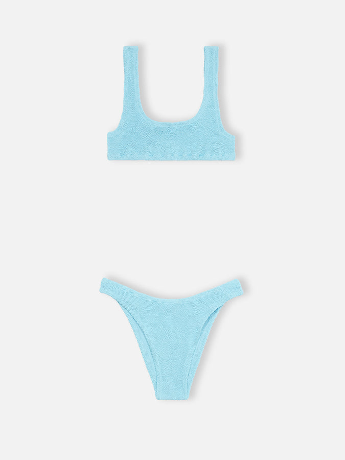 ﻿Mc2 Saint Barth Bikini donna azzurro classico stropicciato Naima Elise Offerta