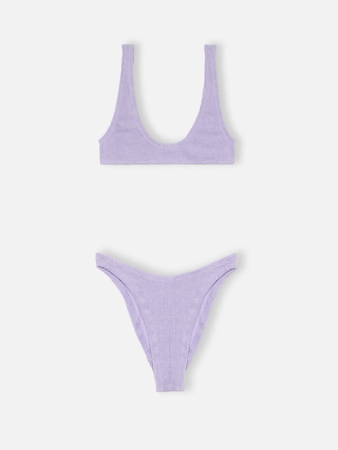 Mc2 Saint Barth Bikini bralette per donna lilla lurex micro crinkle Pamy Elise Offerta settimanale