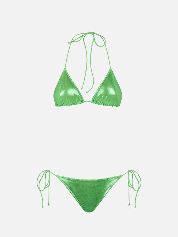Mc2 Saint Barth Bikini da donna a triangolo verde lamina Promozione Limitata