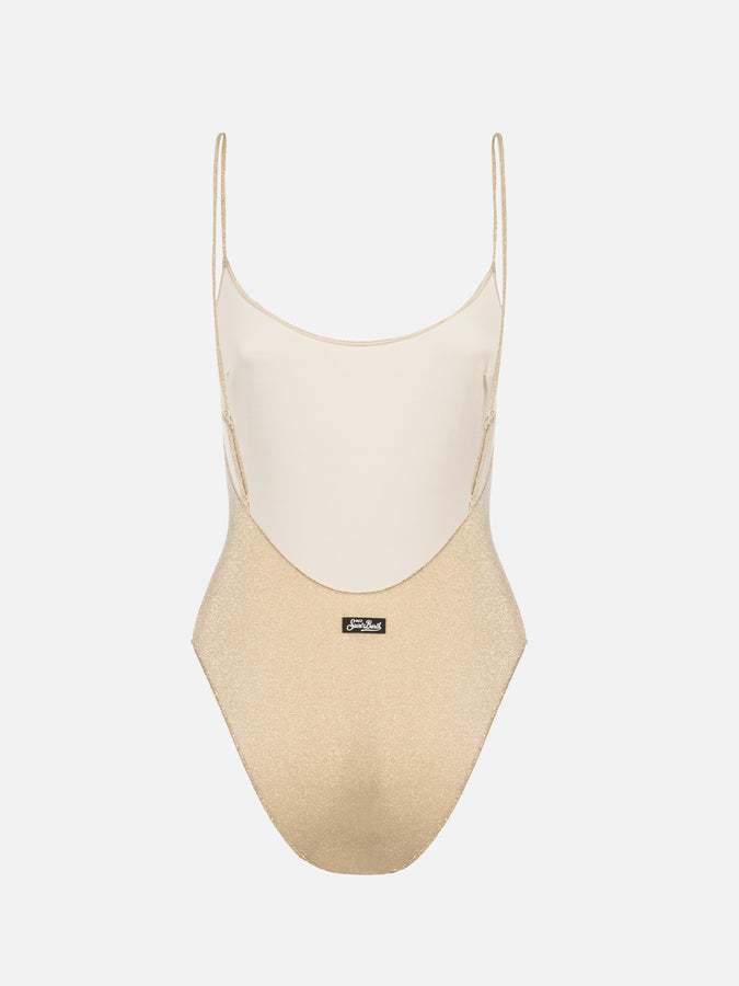 Mc2 Saint Barth Costume intero da donna in lurex Cecille Shopping Online