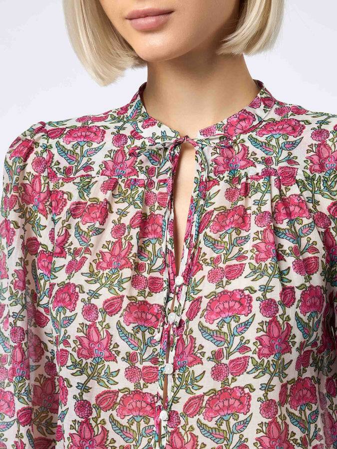 Mc2 Saint Barth Blusa da donna in voile di seta Harper Hotsell