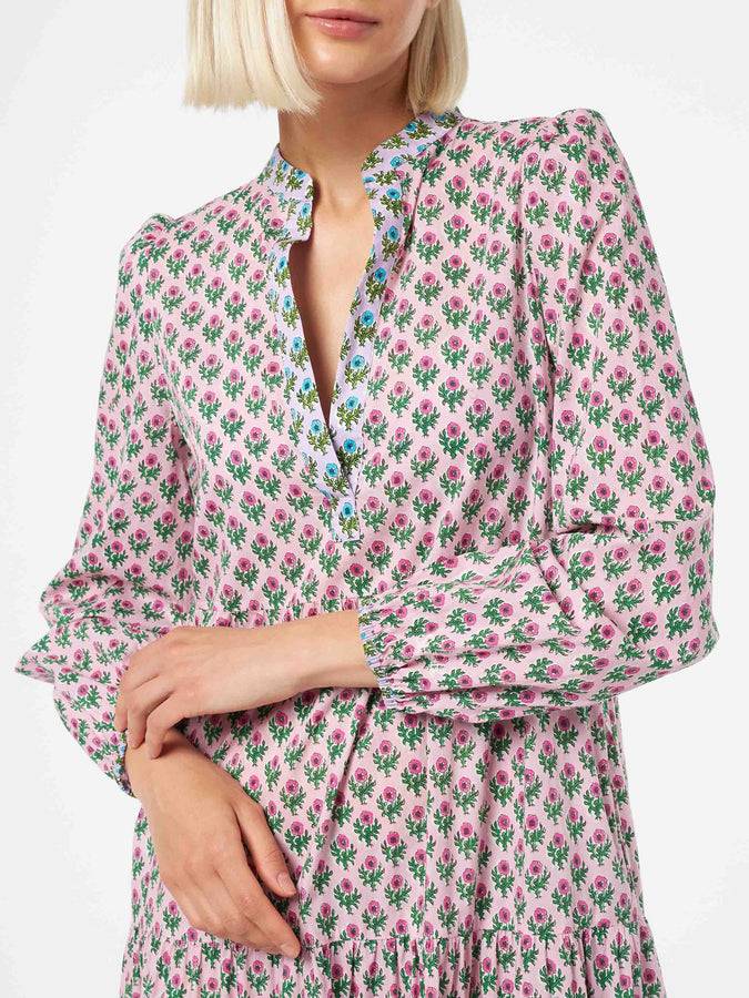 Mc2 Saint Barth Abito Nadja lungo da donna in voile di cotone Italia