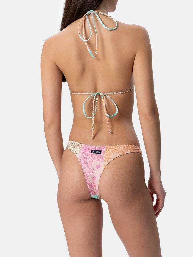 Mc2 Saint Barth Bikini da donna a triangolo a bandana Leah Naomi In Vendita