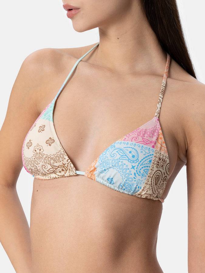 Mc2 Saint Barth Bikini da donna a triangolo a bandana Leah Naomi In Vendita