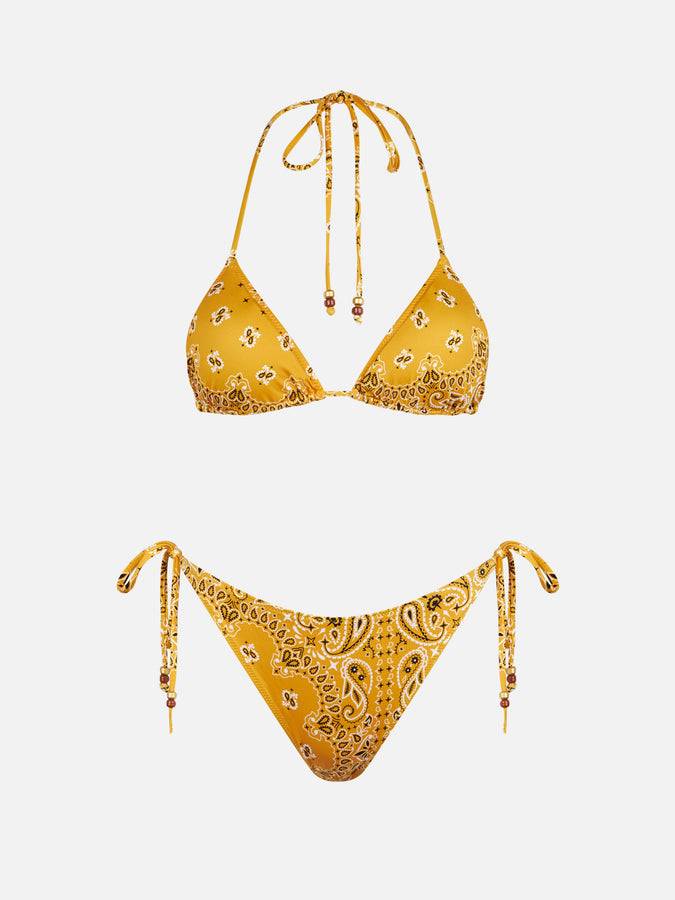 Mc2 Saint Barth Bikini da donna a triangolo con stampa bandana Consegna Veloce