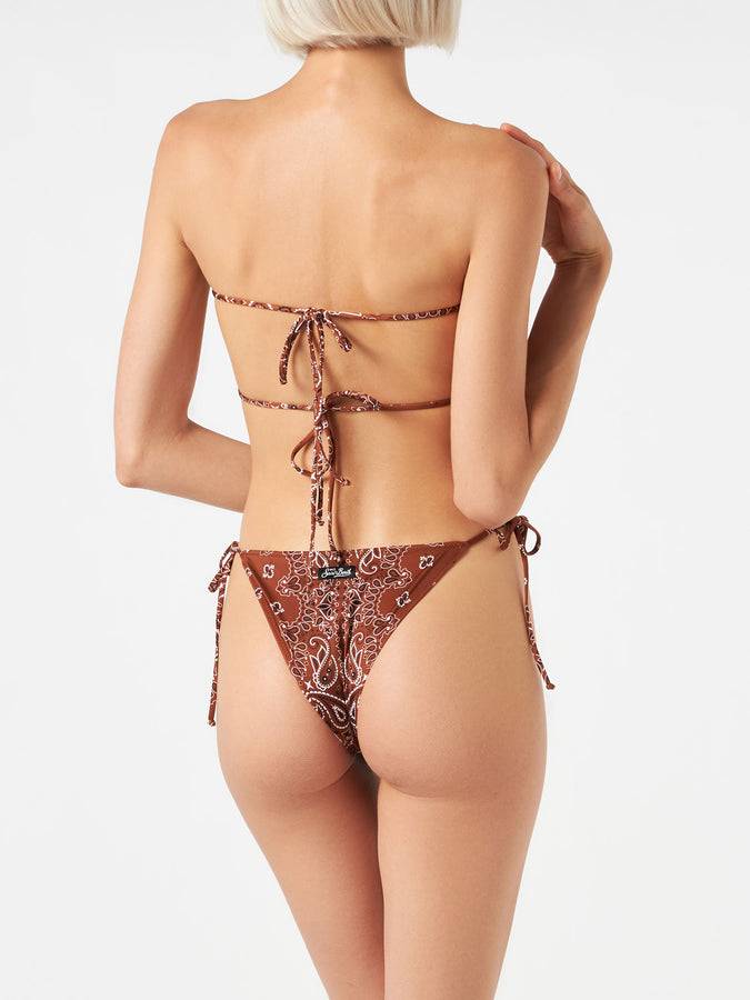 Mc2 Saint Barth Bikini da donna a fascia con stampa bandana Fino Al -60%