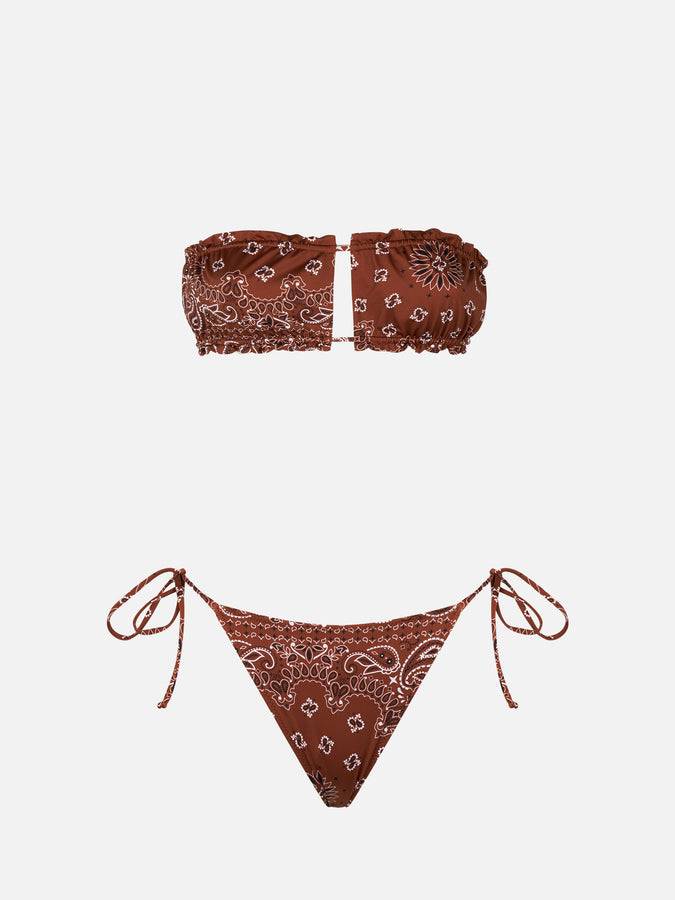 Mc2 Saint Barth Bikini da donna a fascia con stampa bandana Fino Al -60%