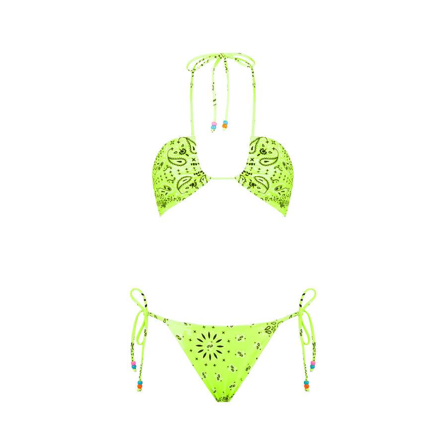 Mc2 Saint Barth Bikini da donna a fascia con stampa bandana e charms Convenienza