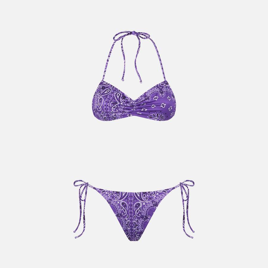 Mc2 Saint Barth Bikini da donna a fascia con stampa bandana Novità