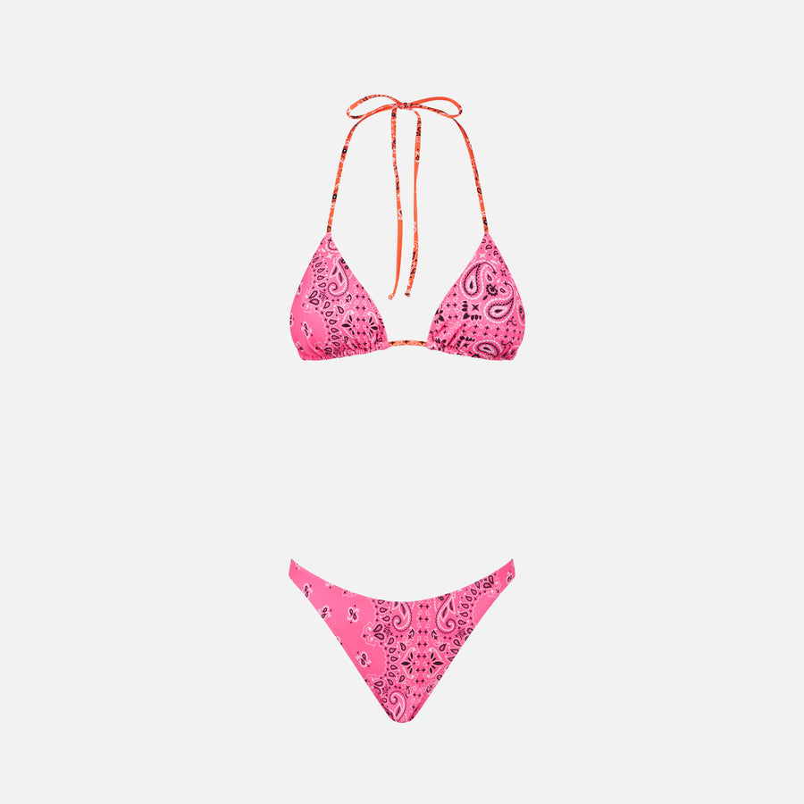 Mc2 Saint Barth Bikini da donna a triangolo con stampa bandana Presa