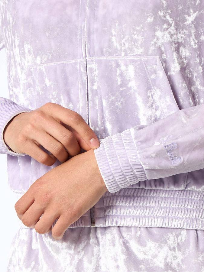 Mc2 Saint Barth Woman lilac chenille zipped hoodie Jasmine I Più Venduti