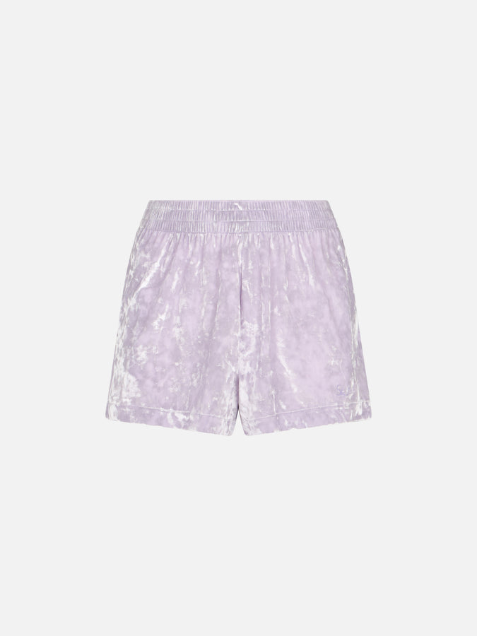 Mc2 Saint Barth Woman lilac chenille pull up shorts Cate Vendite Flash