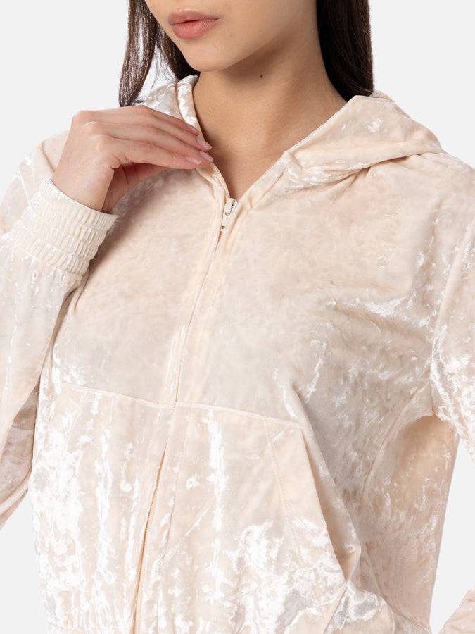 Mc2 Saint Barth Felpa con zip da donna in ciniglia Jasmine Negozio