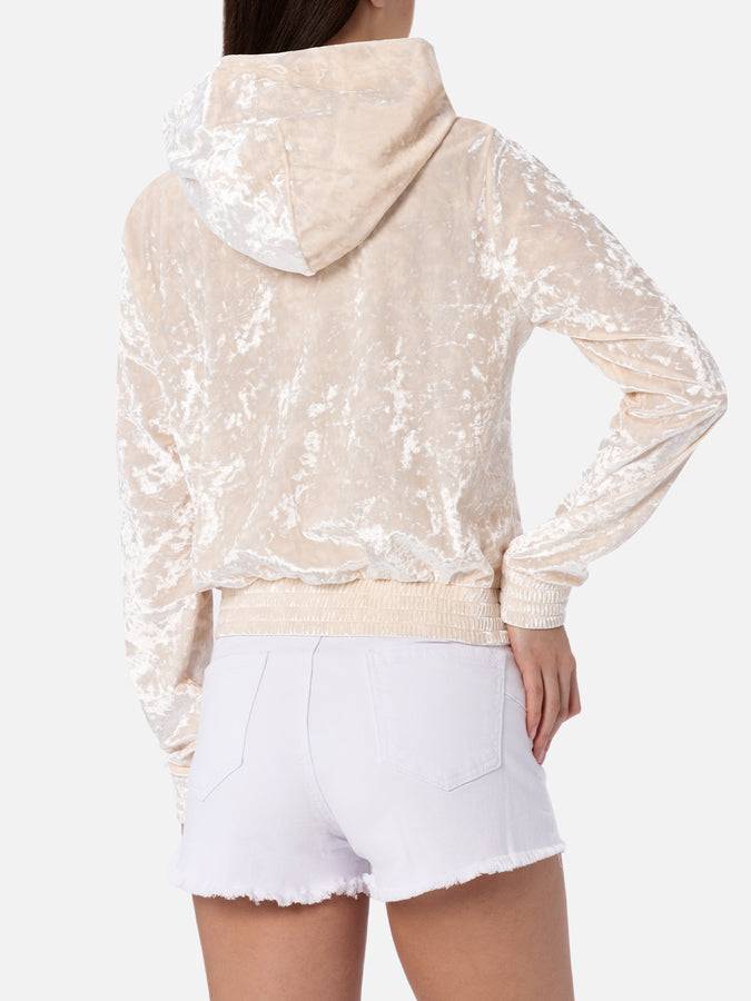 Mc2 Saint Barth Felpa con zip da donna in ciniglia Jasmine Negozio