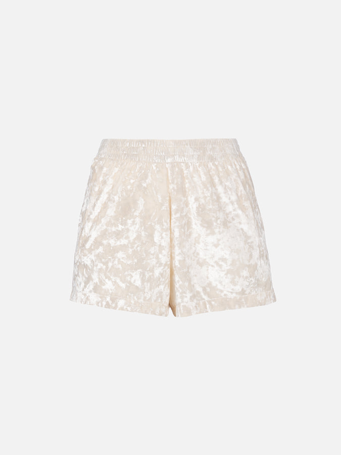 Mc2 Saint Barth Pantaloncini da donna in ciniglia pull up Cate In Saldo
