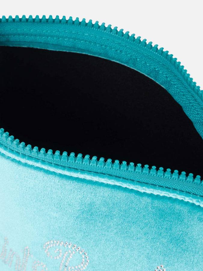 Mc2 Saint Barth Pochette Aline in ciniglia verde acqua con strass Moda