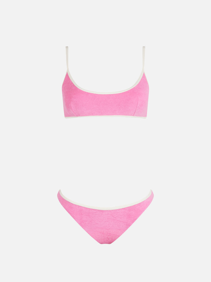 Mc2 Saint Barth Bikini bralette per donna Judy Naomi in spugna con bordino 2025