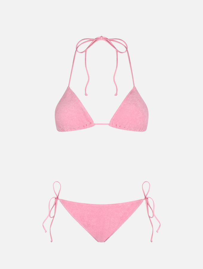 Mc2 Saint Barth Bikini da donna a triangolo rosa in spugna Leah Virgo Italia