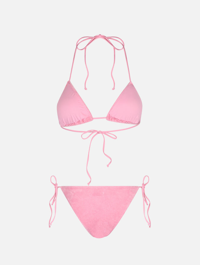 Mc2 Saint Barth Bikini da donna a triangolo rosa in spugna Leah Virgo Italia