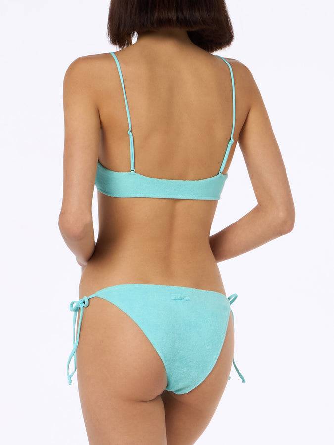 Mc2 Saint Barth Bikini donna a bralette verde in spugna Judy Virgo Shopping Online