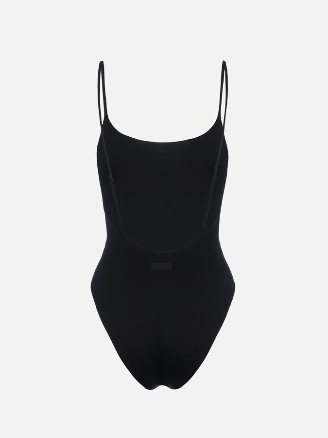 Mc2 Saint Barth Costume intero da donna nero Cecille con strass Saldi