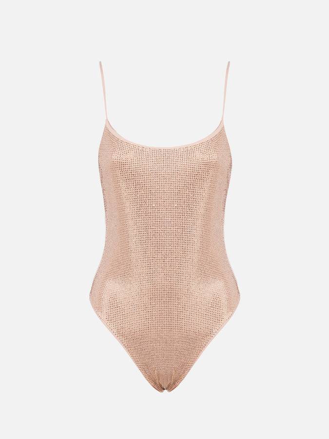 Mc2 Saint Barth Costume intero da donna chiaro Cecille con strass Offerte