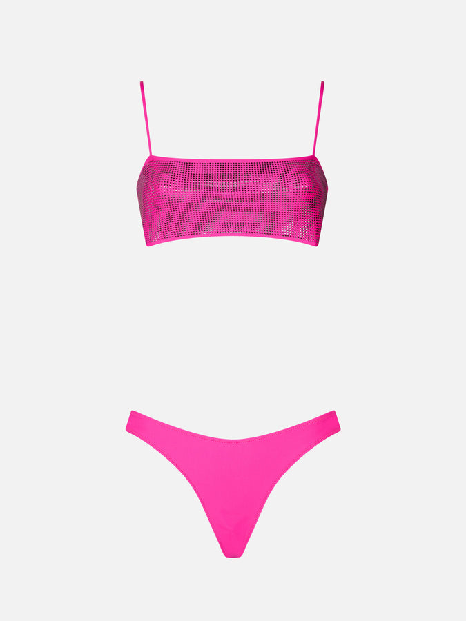 Mc2 Saint Barth Bikini da donna a fascia fucsia Vendita Calda