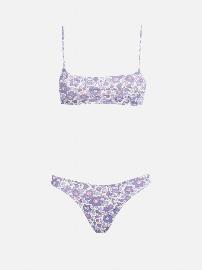 Mc2 Saint Barth Bikini a bralette da donna Betsy Sadie Naomi | REALIZZATO CON TESSUTO LIBERTY Moda