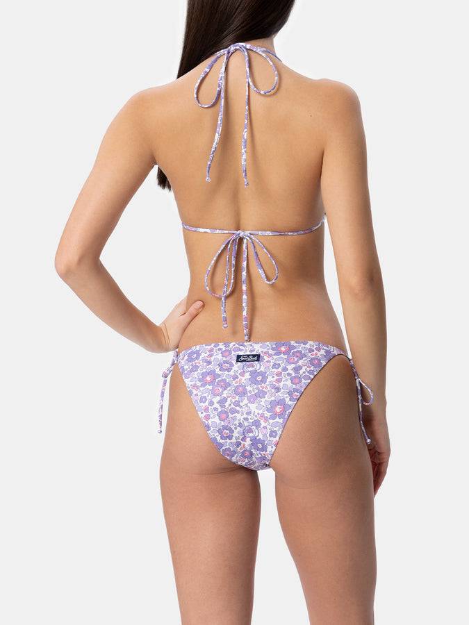 Mc2 Saint Barth Bikini a triangolo da donna Betsy Leah Virgo | REALIZZATO CON TESSUTO LIBERTY Italy