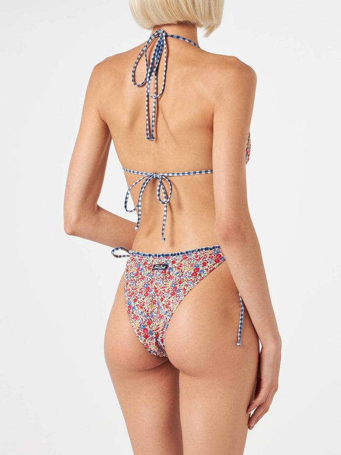 Mc2 Saint Barth Bikini da donna a triangolo stampa Liberty | EDIZIONE SPECIALE LIBERTY In Linea