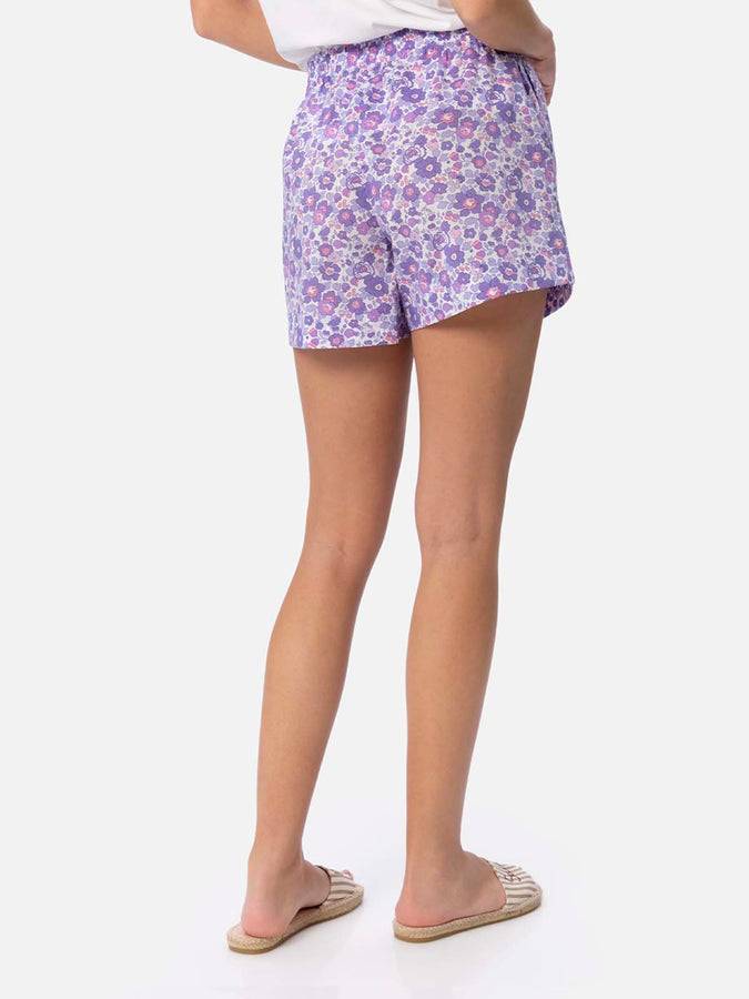 Mc2 Saint Barth Pantaloncini pull up da donna Betsy in cotone Meave | REALIZZATO CON TESSUTO LIBERTY Soddisfazione Garantita