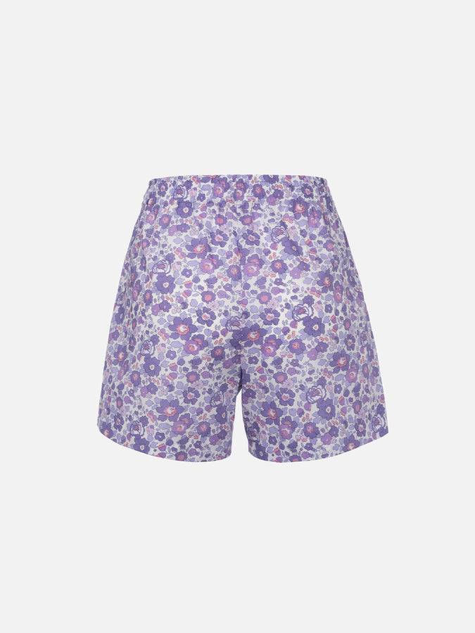 Mc2 Saint Barth Pantaloncini pull up da donna Betsy in cotone Meave | REALIZZATO CON TESSUTO LIBERTY Soddisfazione Garantita