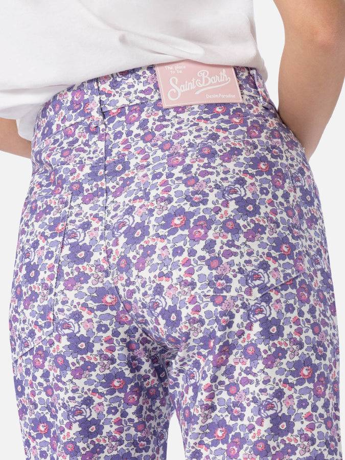 Mc2 Saint Barth Denim donna stampa Betsy lilla Belleville | REALIZZATO CON TESSUTO LIBERTY Qualità Garantita