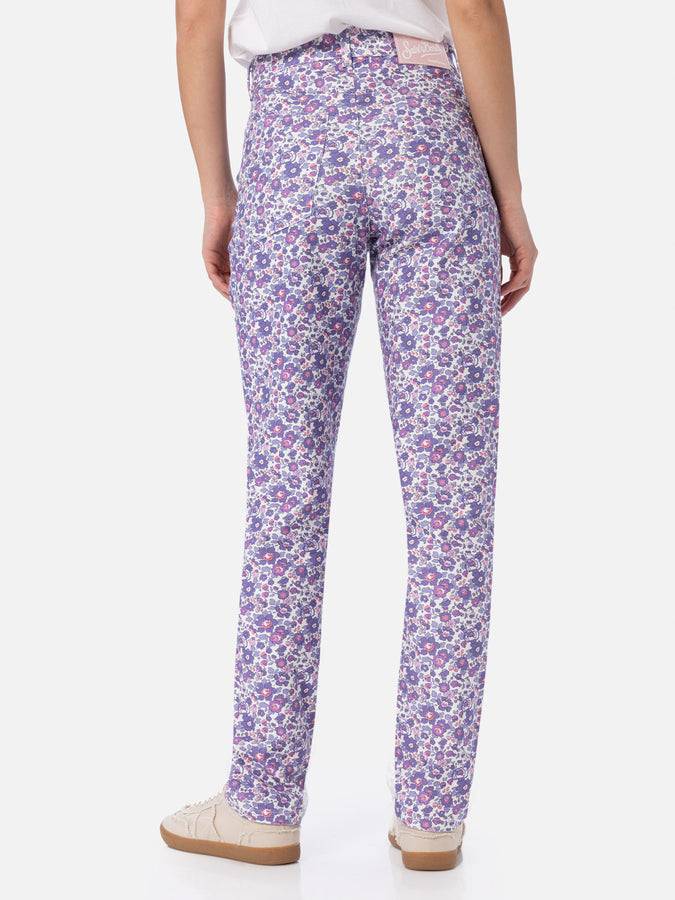 Mc2 Saint Barth Denim donna stampa Betsy lilla Belleville | REALIZZATO CON TESSUTO LIBERTY Qualità Garantita