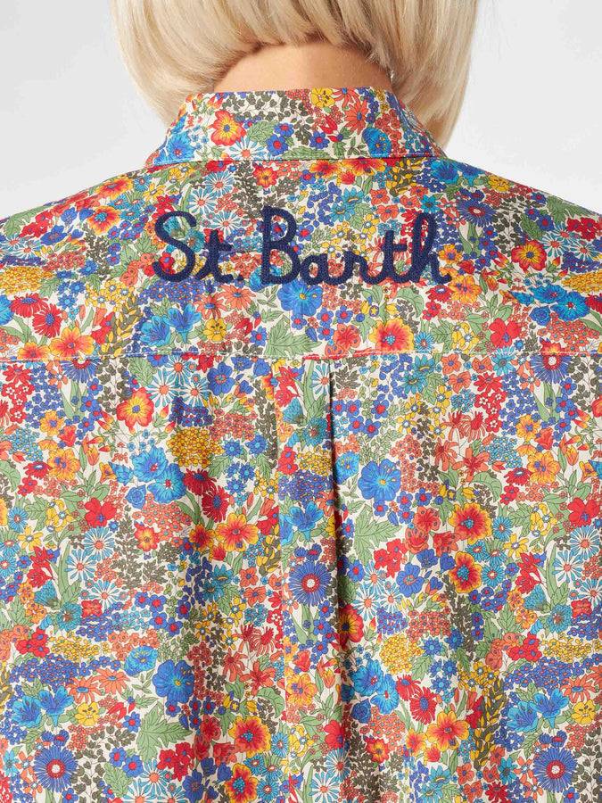 Mc2 Saint Barth Camicia da donna in cotone | Realizzato con tessuto Liberty Consegna Veloce