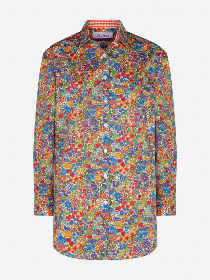 Mc2 Saint Barth Camicia da donna in cotone | Realizzato con tessuto Liberty Consegna Veloce
