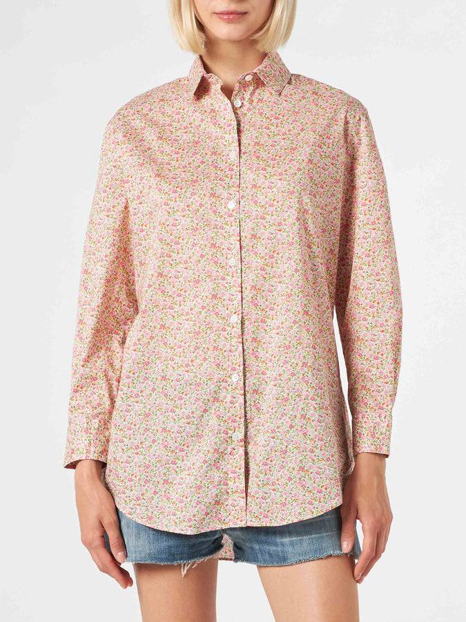 Mc2 Saint Barth Camicia Brigitte in cotone con stampa fiori Liberty | EDIZIONE SPECIALE LIBERTY Promozione Limitata