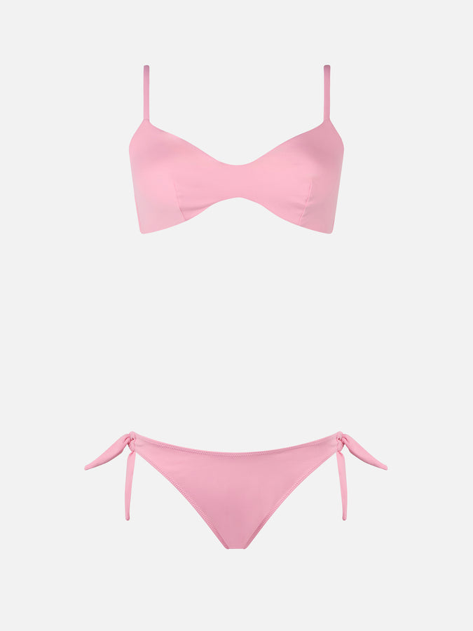 Mc2 Saint Barth Woman pink scoop bralette bikini May Yali Affare Del Giorno