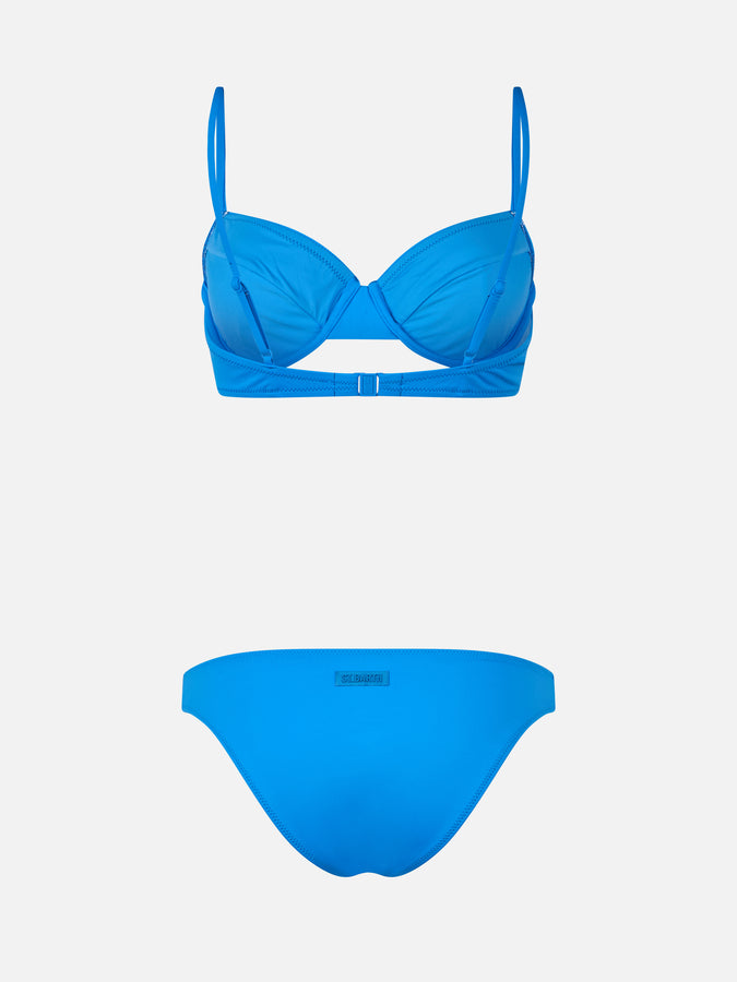 Mc2 Saint Barth Woman bluette underwired bralette bikini Bea Lido Sottocosto