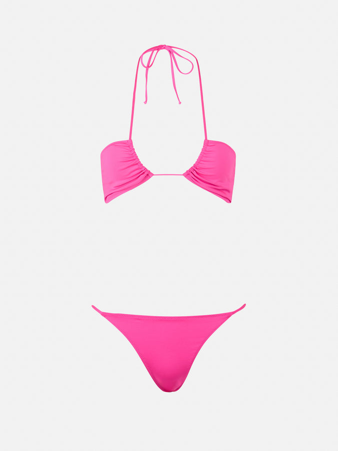 Mc2 Saint Barth Woman fuchsia bandeau bikini Dahlia Jodene Offerta