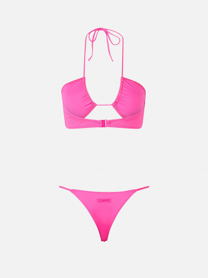 Mc2 Saint Barth Woman fuchsia bandeau bikini Dahlia Jodene Offerta