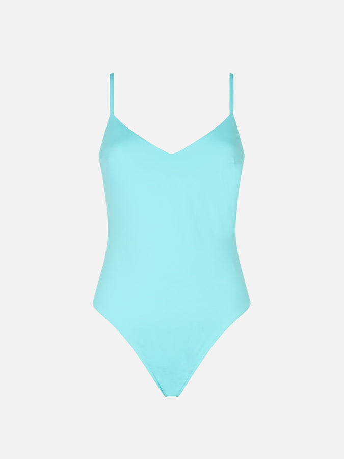 Mc2 Saint Barth Costume intero da donna verde acqua Outlet