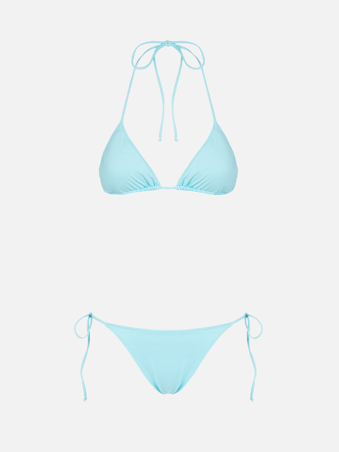 Mc2 Saint Barth Bikini da donna a triangolo verde acqua Leah Marielle Outlet