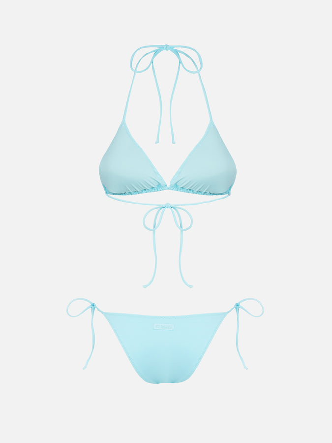 Mc2 Saint Barth Bikini da donna a triangolo verde acqua Leah Marielle Outlet