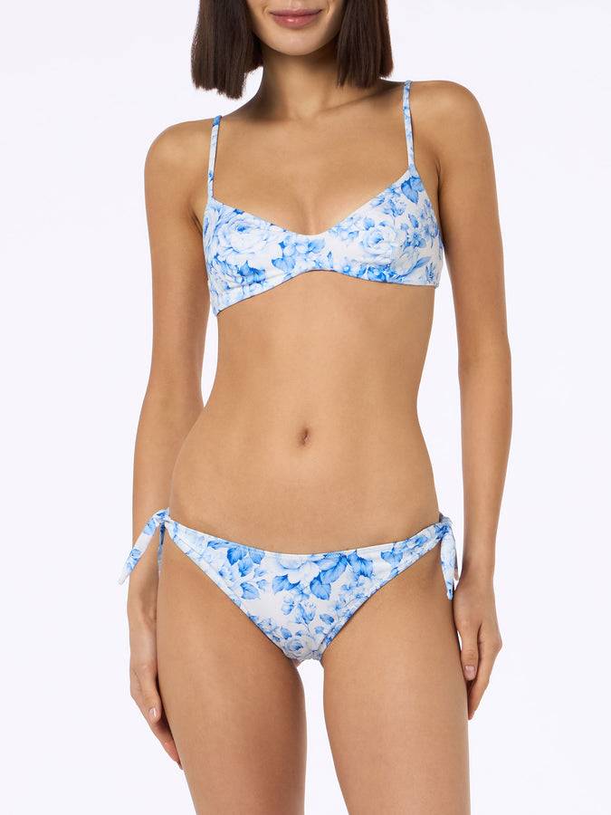 Mc2 Saint Barth Bikini donna a bralette con scollo floreale May Yali In Linea