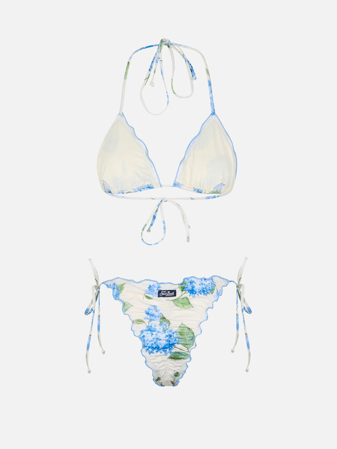 Mc2 Saint Barth Bikini a triangolo classico da donna a fiori Sagittarius Miami Qualità Garantita