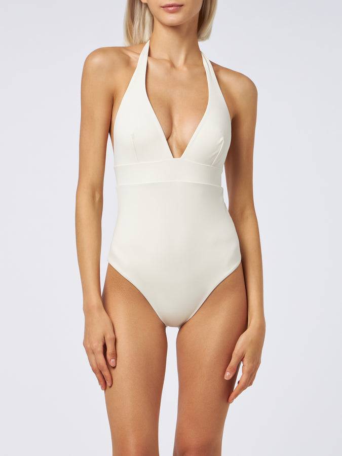 Mc2 Saint Barth Woman cream one-piece Marylin swimsuit Affare Del Giorno