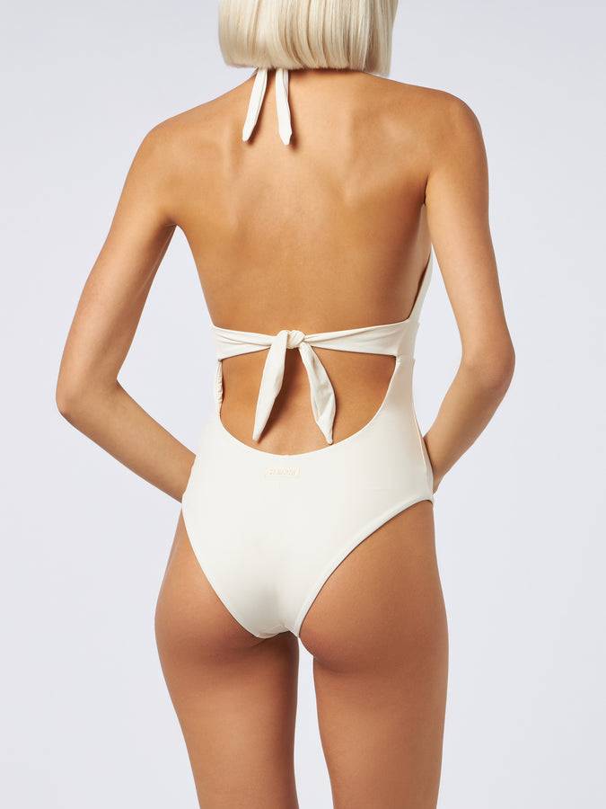 Mc2 Saint Barth Woman cream one-piece Marylin swimsuit Affare Del Giorno
