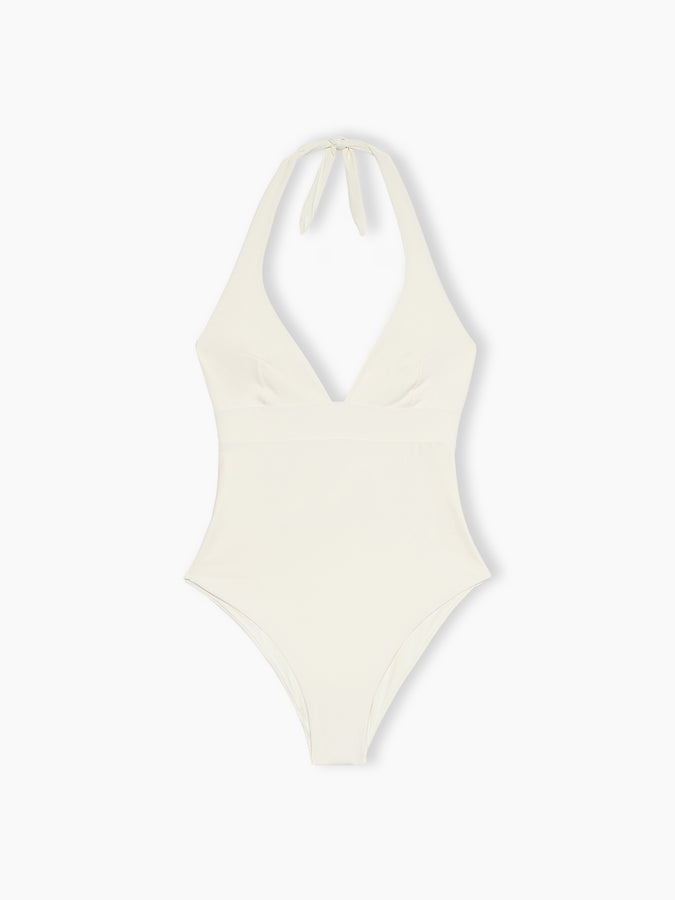 Mc2 Saint Barth Woman cream one-piece Marylin swimsuit Affare Del Giorno